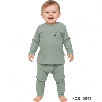 Tr Костюм для хлопчика інтерлок BABYHİ 704  6,12,18 міс. 3 шт