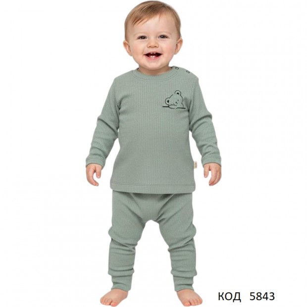 Tr Костюм для хлопчика інтерлок BABYHİ 704  6,12,18 міс. 3 шт