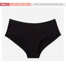 BR Труси жіночі  8080,02  ОДНОТОН ЧОРНИЙ 12(3)шт