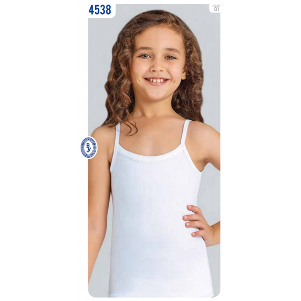 BR Майка для дівчинки 4538.01 БІЛИЙ    06,07  6(3) шт.