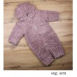 МС Комбінезон велсофт довгий з капюшоном  без ножок КЗ-2414 62,68,74р  3шт