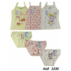 BR Набір білизни для дівчинки(майка+ТРУСИ) 4584/5584      6(3)шт.