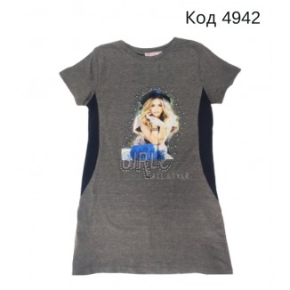 Tr Туніка для дівчинки короткий рукав Safari 60-202   134-176  5(2) шт