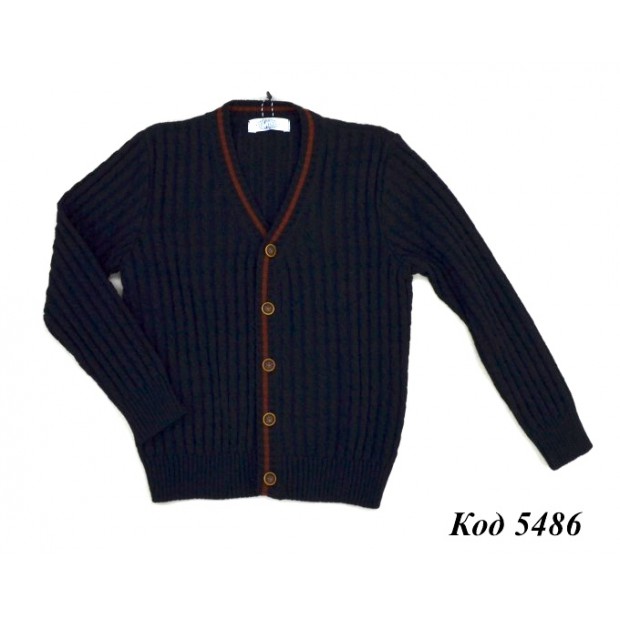 ,Suzie Кофта для хлопчика на гудзиках ШК-43/ 122-146  (R)  чорный 5(1) шт