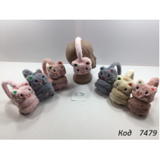 Навушники хутряні   Кішка Вусики 12(3)шт