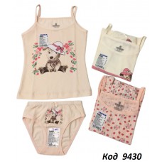BR Набір білизни для дівчинки(майка+ТРУСИ) 4960/5960   6(3)шт.