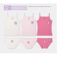 BR Набір6 білизни для дівчинки(майка+ТРУСИ) 4348/5348   6(3)шт.