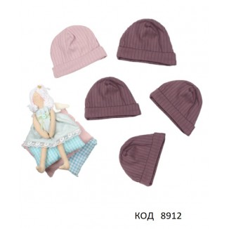 МС Шапка рубчик Barbie 38,40,42,44  5шт