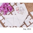 Tr Рушник куточок+рукавичка махра Babyline 9-583 "Ведмедики"  1 шт