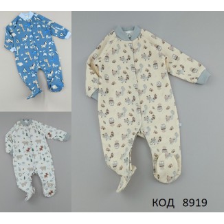 MarioKids Комбінезон ФУТЕР Мікс кольорів  74  5шт
