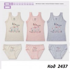 BR Набір білизни для дівчинки(майка+ТРУСИ) 4652/5650  6(3) шт