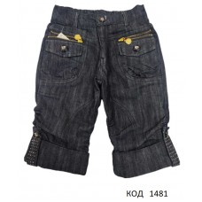 --Ch Бриджі для дівчинки ДЖИНС 292 на флісі  3-7 років  5 шт