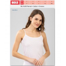 BR Майка жіноча 6012,01  БІЛИЙ         6(1)шт.