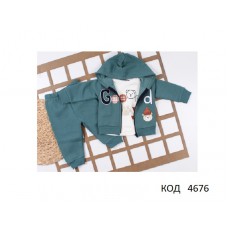 Tr Костюм 3-х нитка начос для хлопчика 3-х предметний  STAR 313 9міс.-3роки 4 шт.