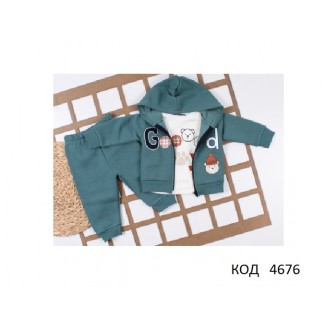 Tr Костюм 3-х нитка начос для хлопчика 3-х предметний  STAR 313 9міс.-3роки 4 шт.