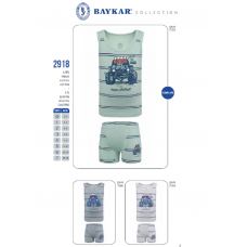 BR Набір білизни для хлопчика(майка+боксери) 2918.      6(3)шт.