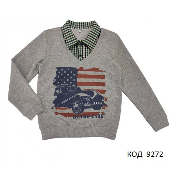 ,Mevis Кофта-обманка для хлопчика 1517   128-146  5(4) шт