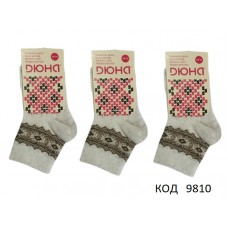 DUNA Шкарпетки бавовняні для дівчинки ВИШИВАНКА   460  6(3)шт