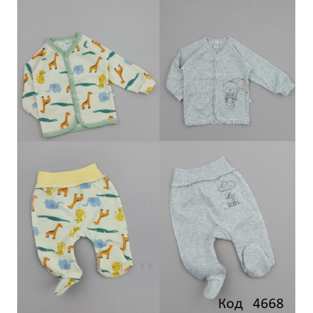 MarioKids Комплект ( кофта+повзунки)  68,74 4(2)шт