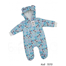 ББ Комбінезон плащівка для дівчинки синтапон  Единорог 56,62,68  1 шт.
