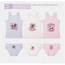 BR Набір6 білизни для дівчинки(майка+ТРУСИ) 4322/5320   6(3)шт.