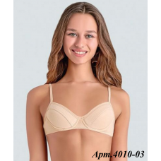 BR Бюстгальтер для дівчинки 4010,03   БЕЖЕВИЙ 6(3) шт.