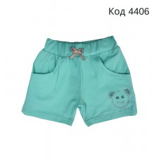 Tr Шорти для дівчинки Pitiki стрейч/бавовна 1-4  (086-104)  4 шт