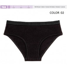 BR Труси для дівчинки підліток 7616,02 ЧОРНИЙ     12(6) шт.
