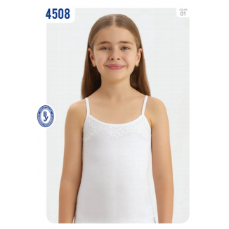 BR Майка для дівчинки 4508.01 БІЛИЙ    6(3) шт.