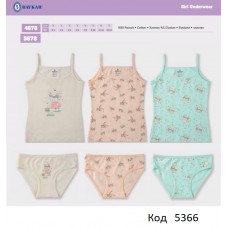 BR Набір білизни для дівчинки(майка+ТРУСИ) 4678/5678    6(3) шт.