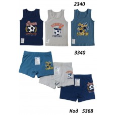 BR Набір білизни для хлопчика(майка+боксери) 2340/3340      6(3)шт.