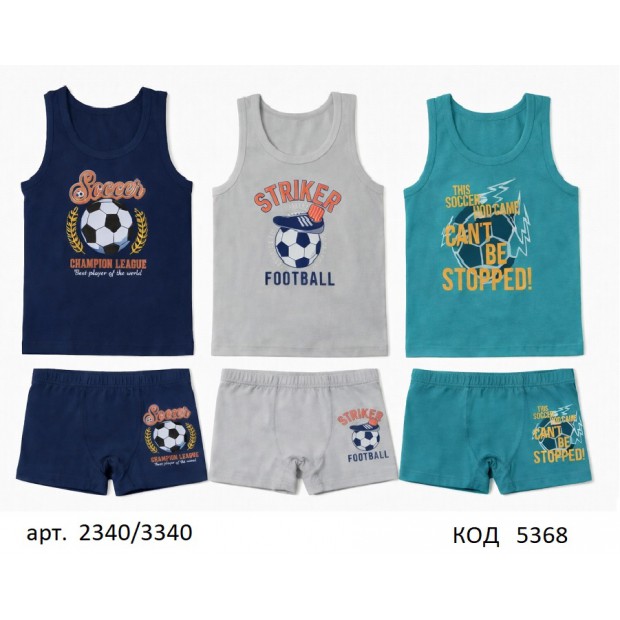 BR Набір білизни для хлопчика(майка+боксери) 2340/3340      6(3)шт.
