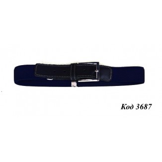 Topgal Ремінь підліток квадратна ПРЯЖКА (шкіряна вставка рядок) СИНІЙ 10 шт