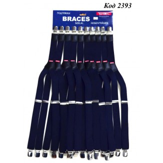 Topgal Підтяжки ПІДЛІТОК з біркою СИНІЙ 10 шт