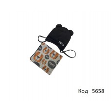 Ukr Шапка  + хомут з зав'язкою для хлопчика ЛЬОВА  44-46р.1шт