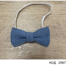 Ukr Краватка-метелик для хлопчика ДЖИНС синій  5шт