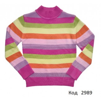 ,Ch Гольф-стійка для дівчинки Xiaofeihu в смужку 92,98,104  6 (3)шт.