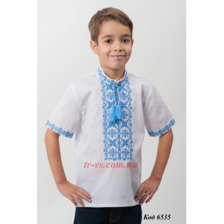 Вышиванка 4413 коротк,рукав мальч.машин.вышивка140-158 4 шт.