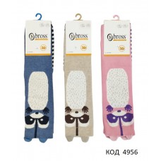 Bross Підколенки бавовняні для дівчинки. 3D 16126  МІКС  12 шт.