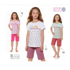 BR Костюм для дівчинки 03-06 (футболка+бриджі)  9220   3-6  4шт.