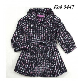 --Ch Плащ для дівчинки на трикотажі MazaiaKids 2009  (110-134)  5 р.