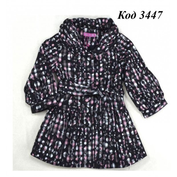 --Ch Плащ для дівчинки на трикотажі MazaiaKids 2009  (110-134)  5 р.