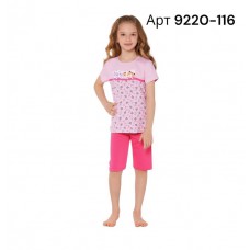 BR Костюм для дівчинки 07-10 (футболка+бриджі)  9220    7-10  ACIK LILA(116)бузок  1шт