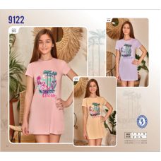 BR Нічна сорочка 07-10 короткий рукав  9122   7-8-9    4(3) шт.