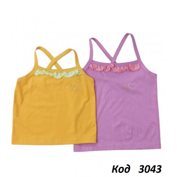 -- Ukr Майка для дівчинки кулір  28-34  4(3) шт