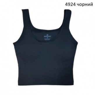 BR  Топ для дівчинки ПУШ-АП подовженний РУБЧИК 4924.02  Чорний  підліток   06,07,08   6(3) шт.