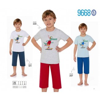 BR Костюм для хлопчика 03-06 (футболка+бриджі)  9668    3-6  4шт.