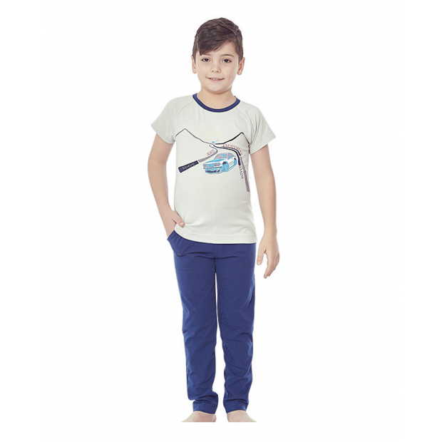 BR Піжама для хлопчика 07-10 (футболка+штаниі)  9617 GRI BOYALI(223)сірий однотон1шт.