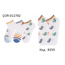 Bross Шкарпетки бавовняні для хлопчика короткі СІТКА Малюнок ÇOR-012782 МІКС  12(3)шт.