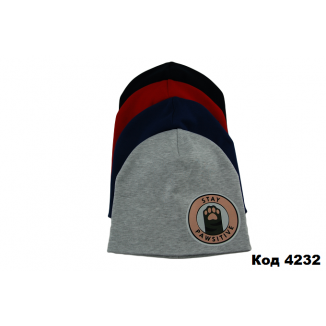 Шапка трикотаж мальч."КАЙЛ"  48-50/54-56    4 шт.